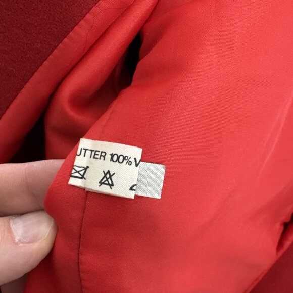 Pe-Ko Austria Woman 40 Red Marching Band Themed Coat Wool Salzburger Loden - Picture 9 of 10